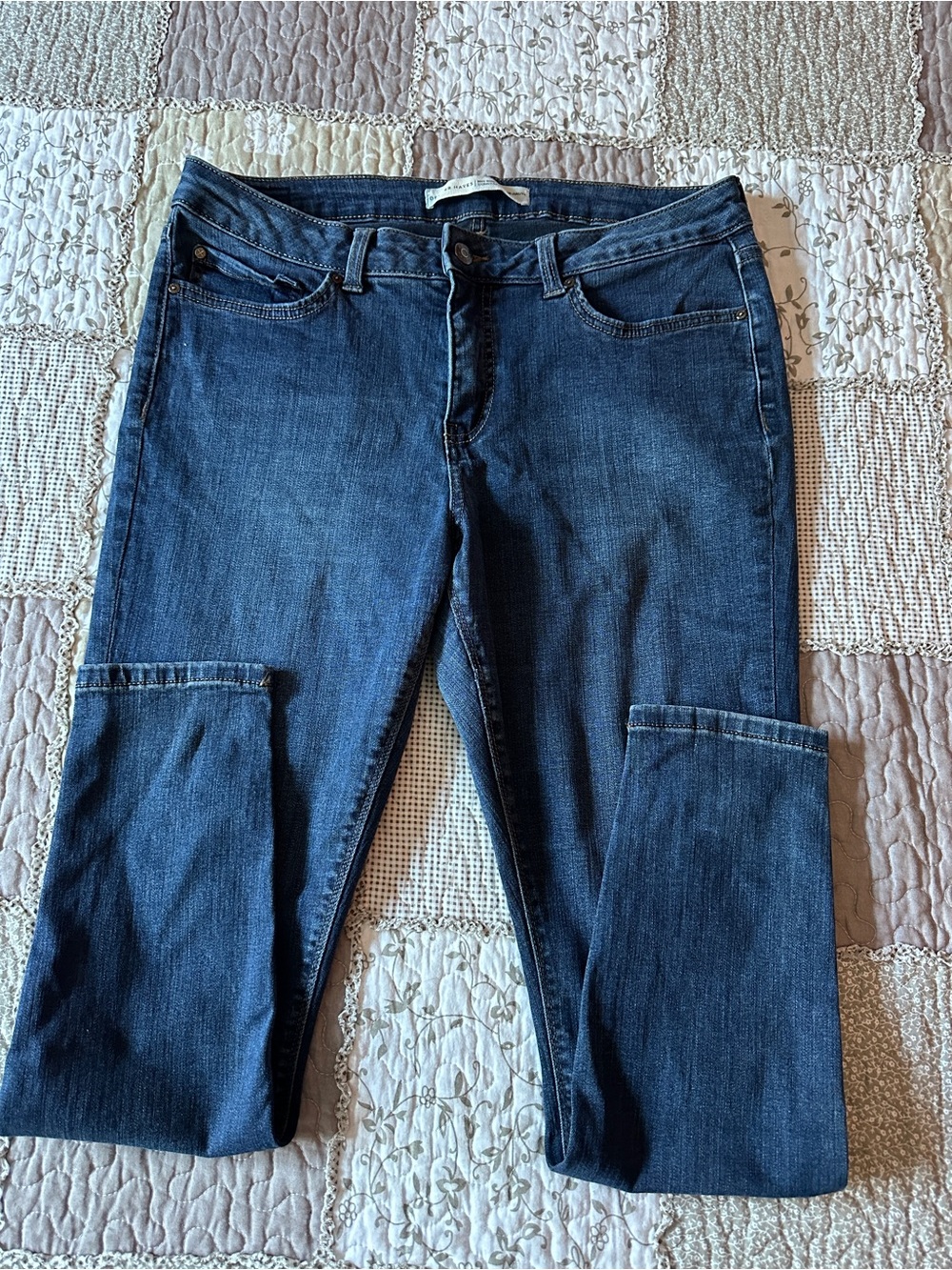 Women’s Denver Hayes Mia Dark Indigo Skinny Jeans Mid-Rise 14x28 - Picture 2 of 9